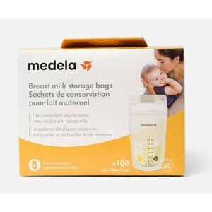 New - Medela Breast Milk Storage Bags, Total of 100